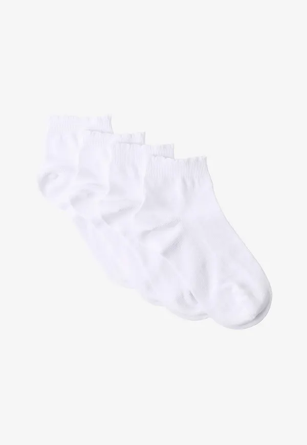 Ellos Collection - Ankelstrumpor 4-pack - Vit