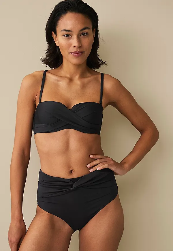 Ellos Collection - Bikini-bh med omlott - Svart