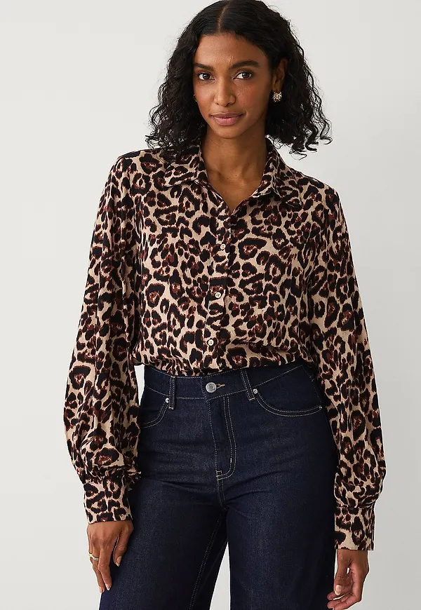 Ellos Collection - Blus i viskos - Beige