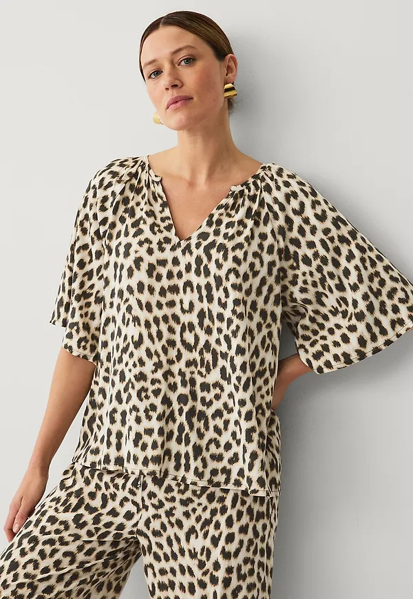 Ellos Collection - Blus i viskos - Brun