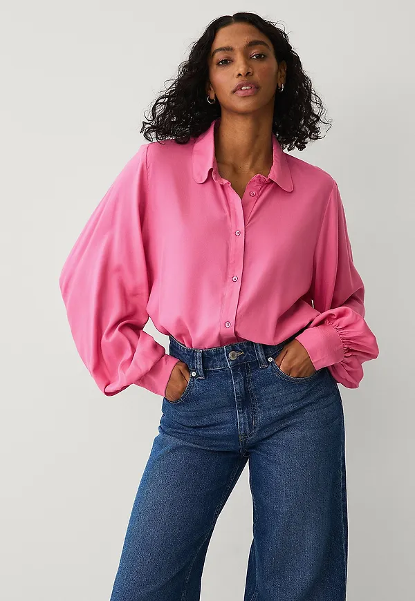 Ellos Collection - Blus i viskos - Rosa