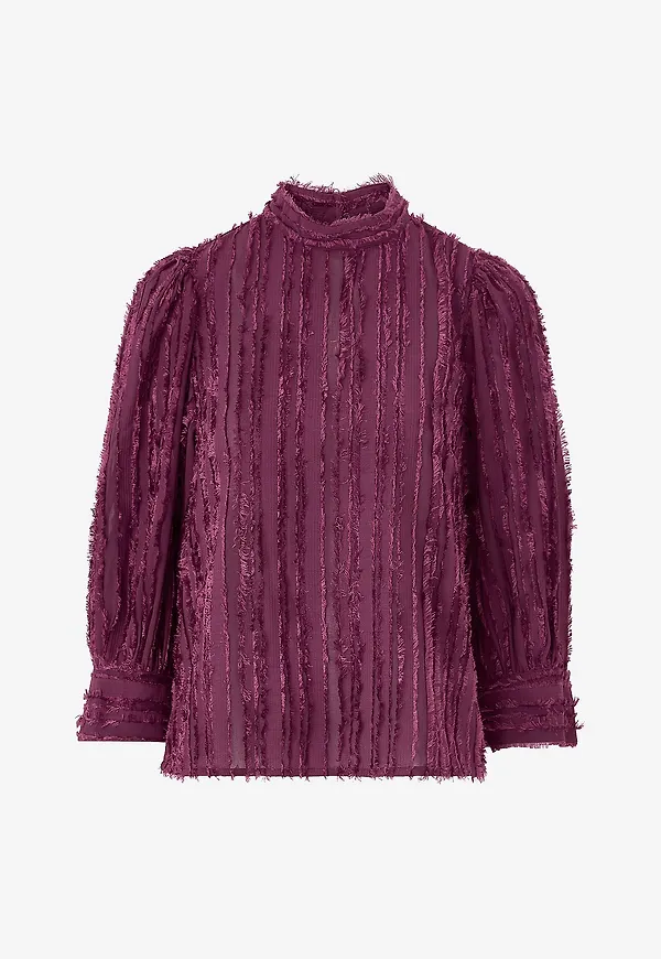 Ellos Collection - Blus med puffärmar - Lila