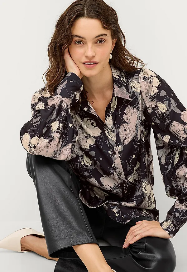 Ellos Collection - Blus Mona - Svart
