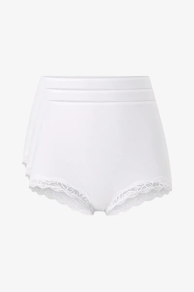 Ellos Collection - Boxertrosor med hög midja 3-pack - Vit