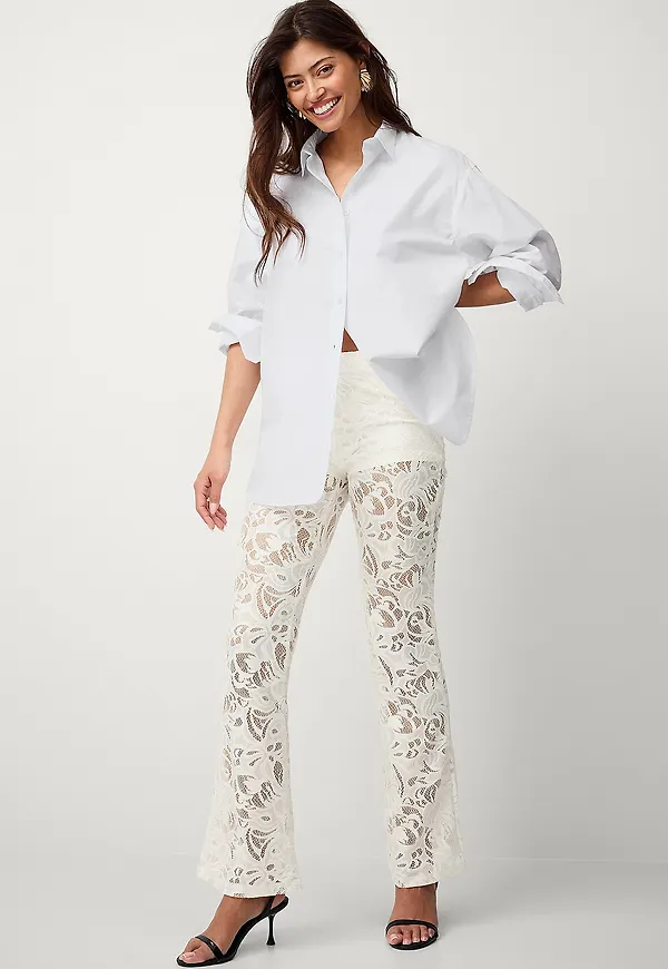 Ellos Collection - Byxor Eloise Lace - Vit