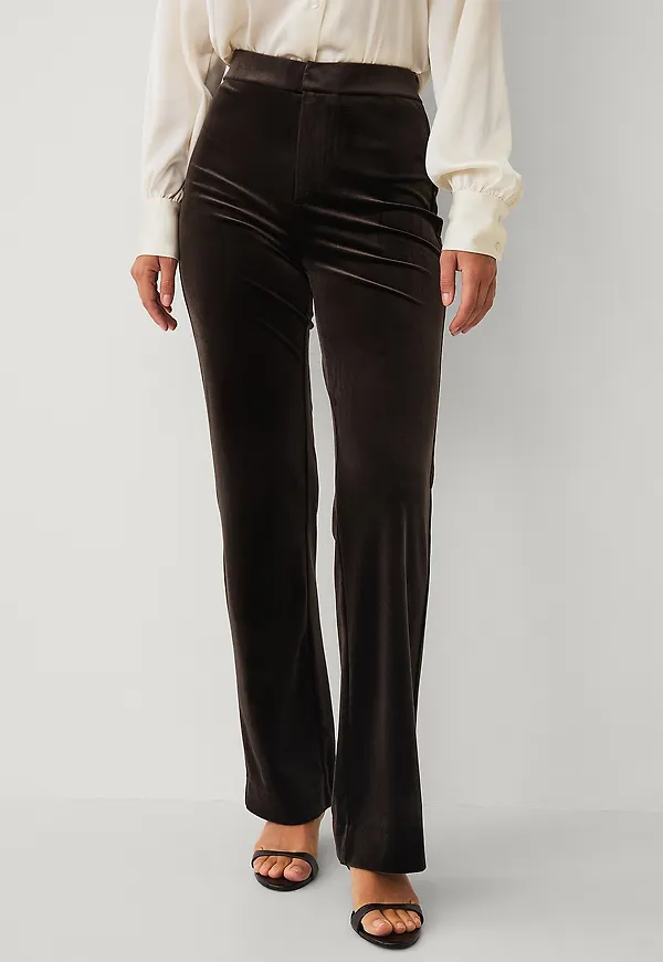 Ellos Collection - Byxor i sammet - Brun