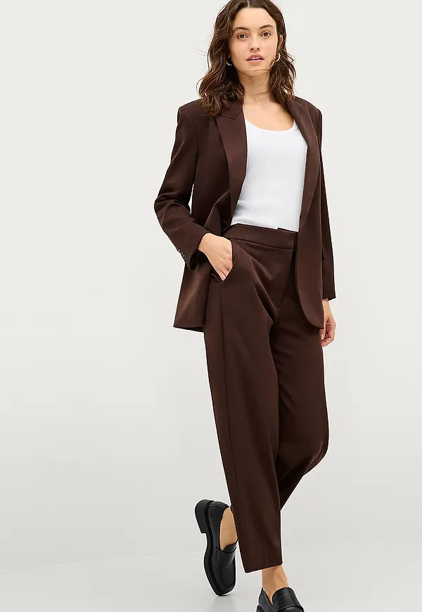 Ellos Collection - Byxor Lisa Cropped - Brun