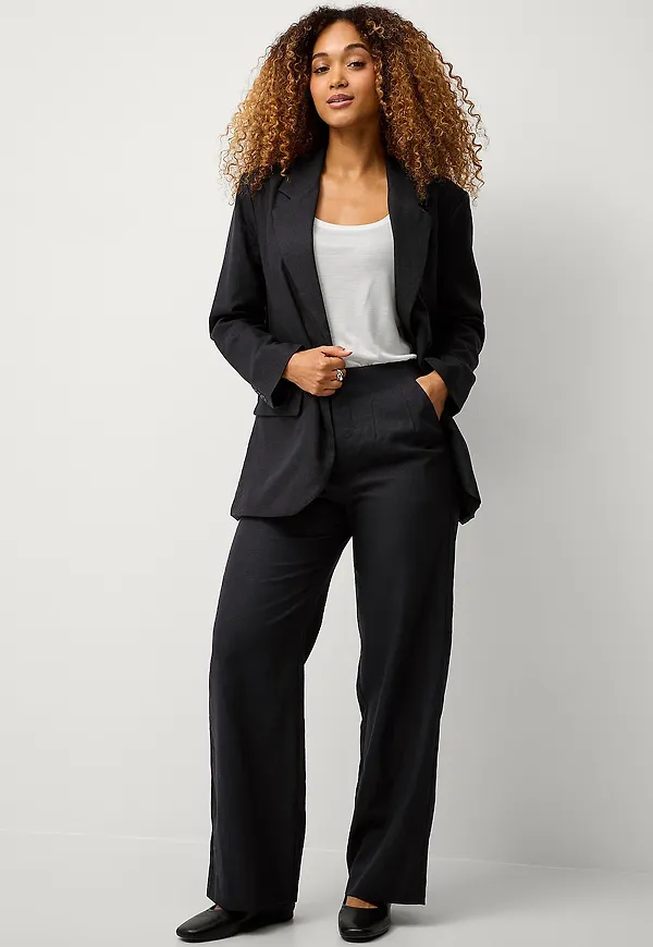 Ellos Collection - Byxor Lola Linen - Svart