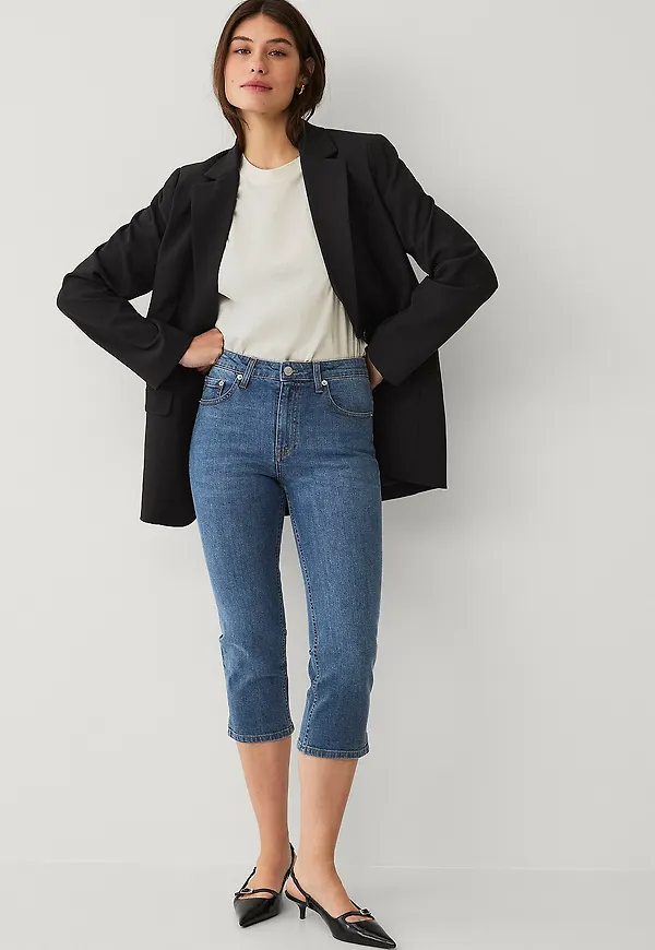 Ellos Collection - Caprijeans - Blå