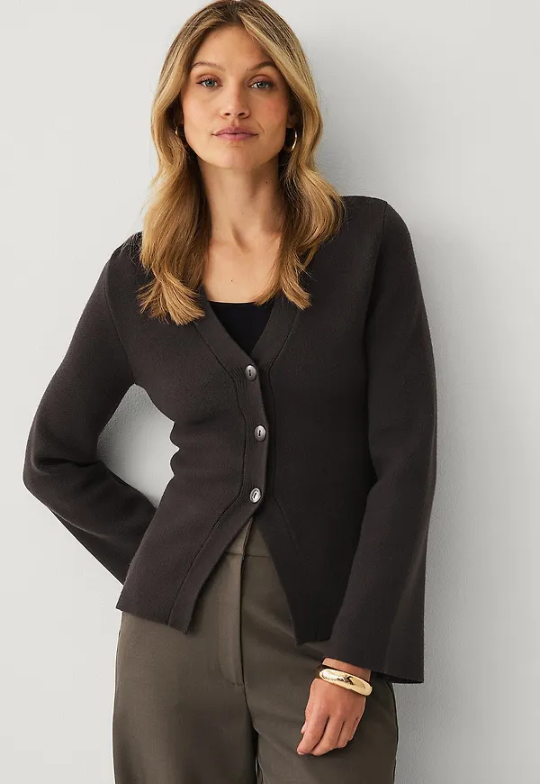 Ellos Collection - Cardigan med knappar - Brun