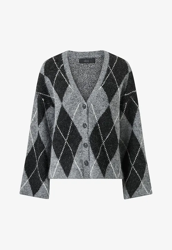 Ellos Collection - Cardigan med vida ärmar - Grå