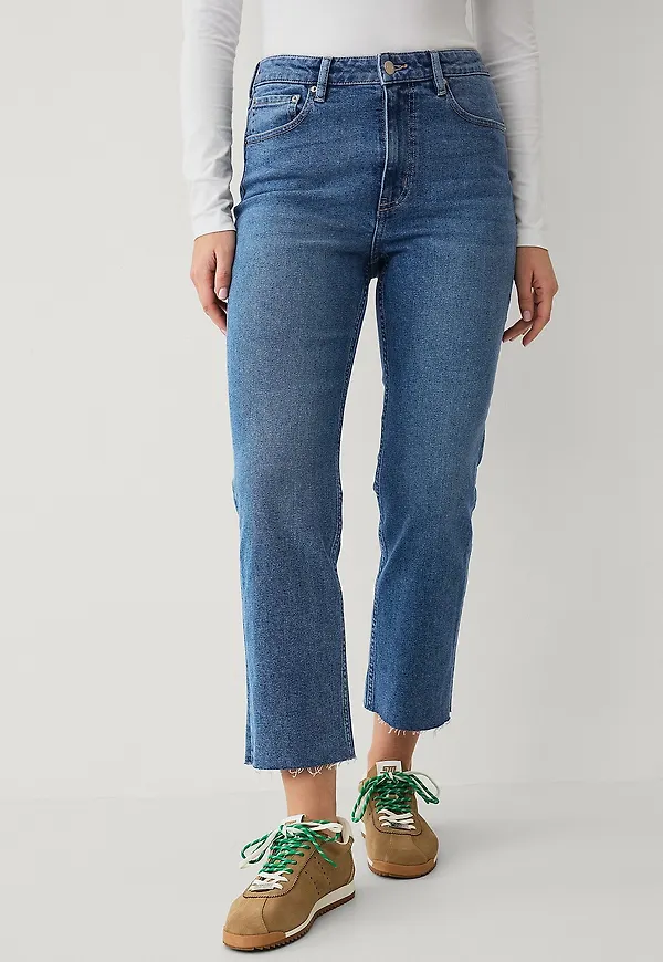 Ellos Collection - Croppade jeans - Blå