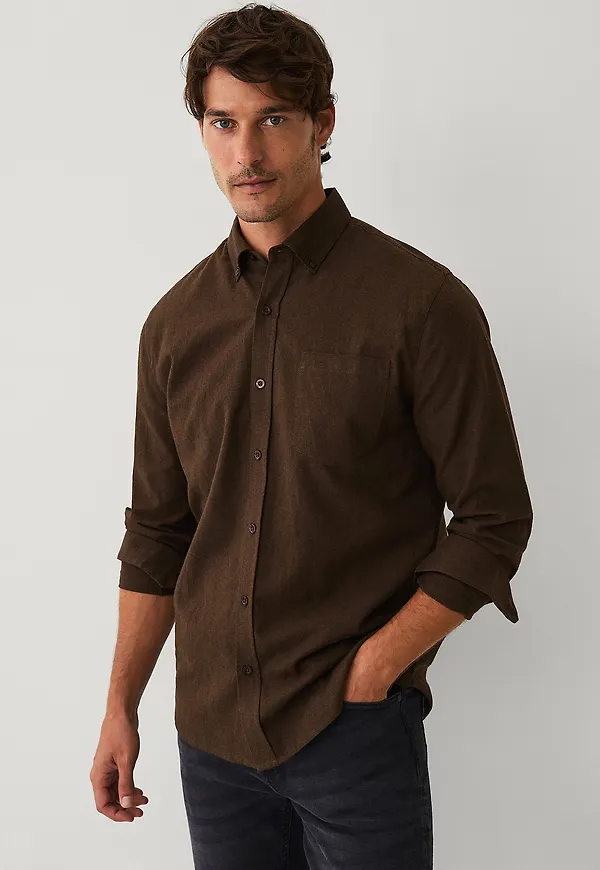 Ellos Collection - Flanellskjorta - Brun