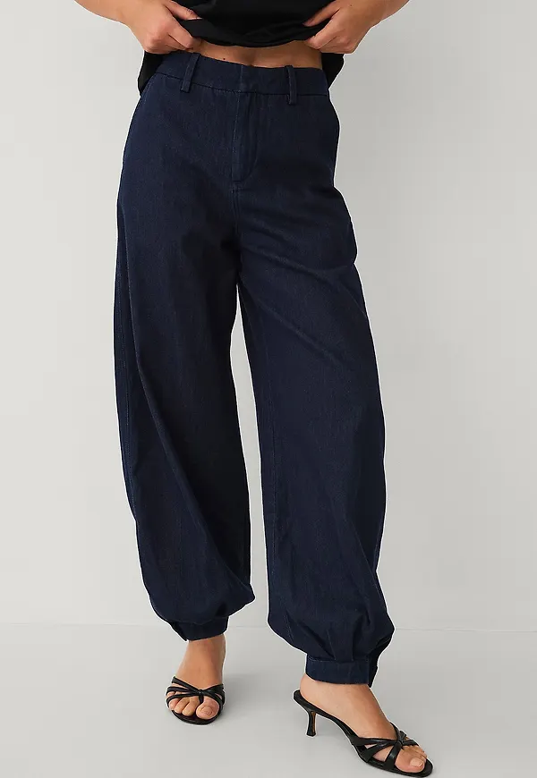 Ellos Collection - Jeans med ballongben - Blå
