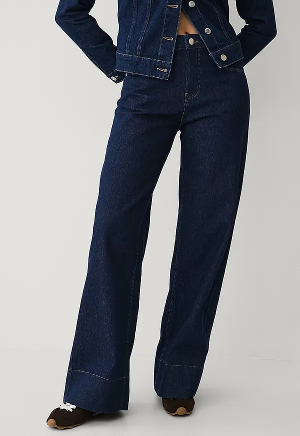 Ellos Collection - Jeans med hög midja - Blå
