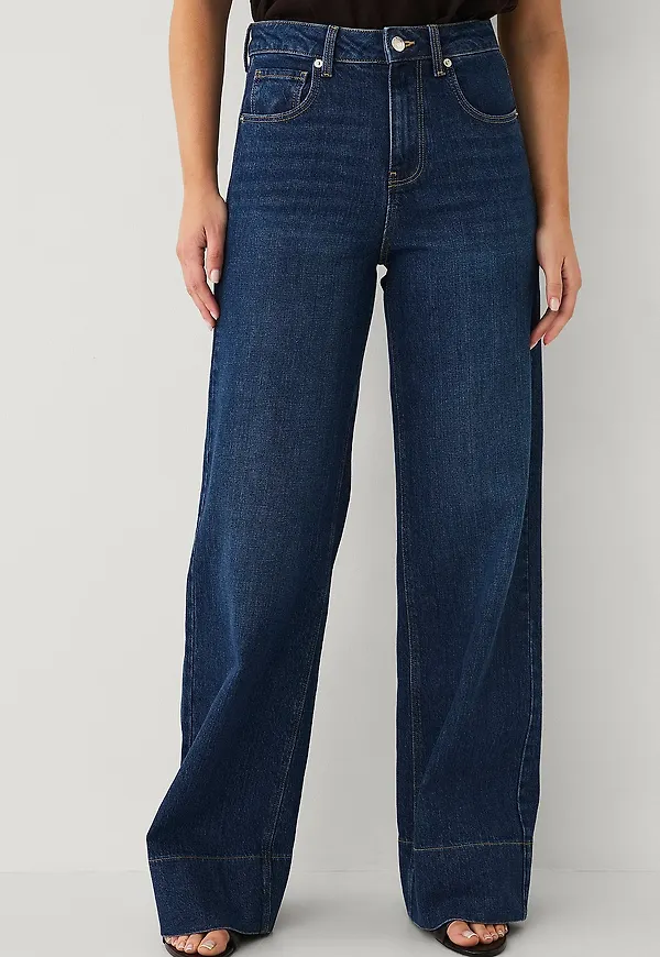 Ellos Collection - Jeans med hög midja - Blå