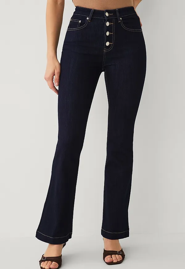 Ellos Collection - Jeans med utsvängda ben - Blå