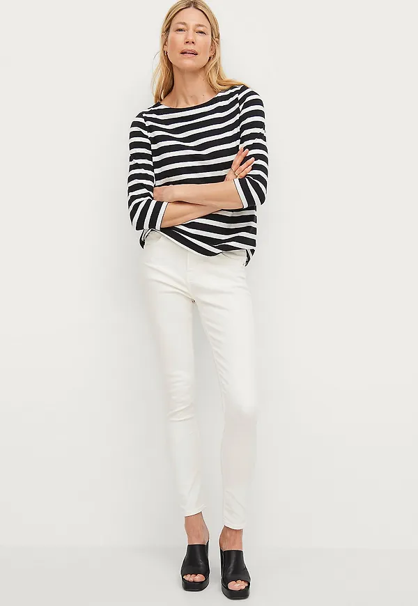 Ellos Collection - Jeans med hög midja - Vit