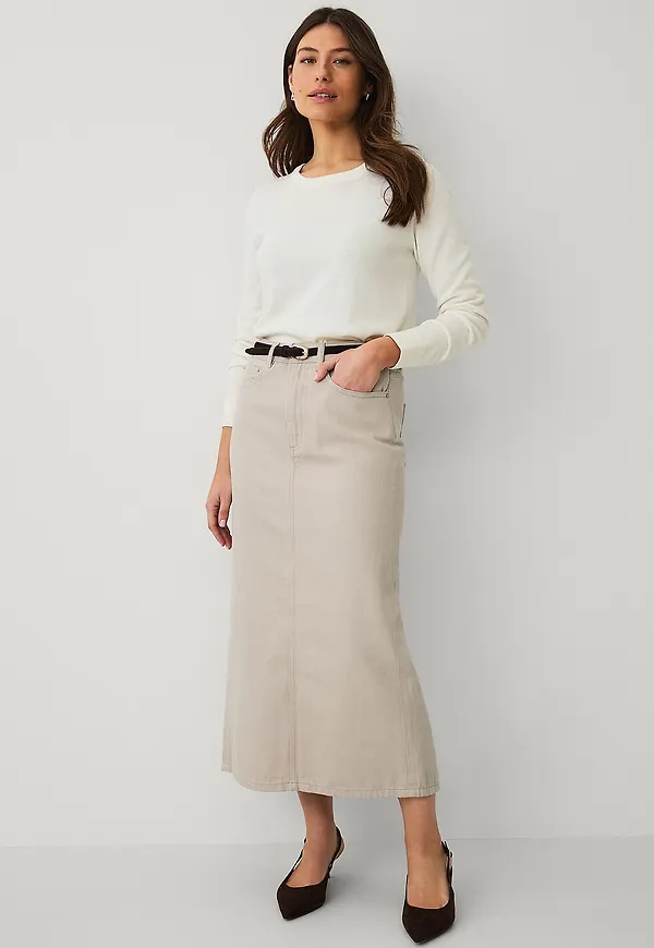 Ellos Collection - Jeanskjol - Beige