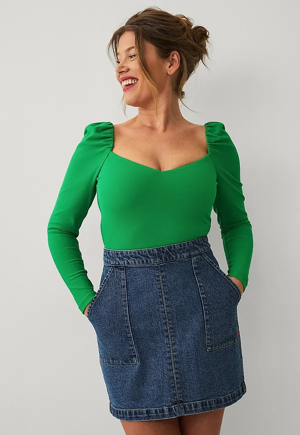 Ellos Collection - Jeanskjol Blueberry - Blå