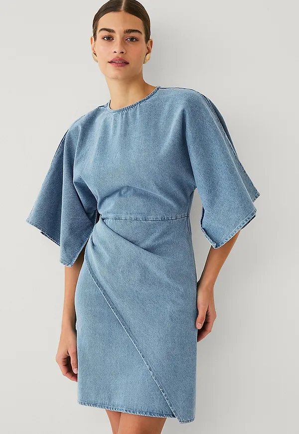 Ellos Collection - Jeansklänning med vida ärmar - Blå