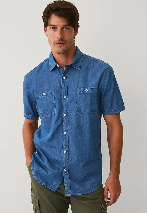 Ellos Collection - Jeansskjorta Walter - Blå