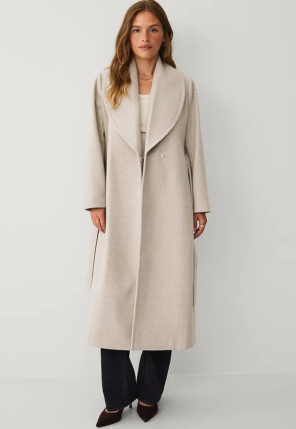 Ellos Collection - Kappa med sjalkrage - Beige