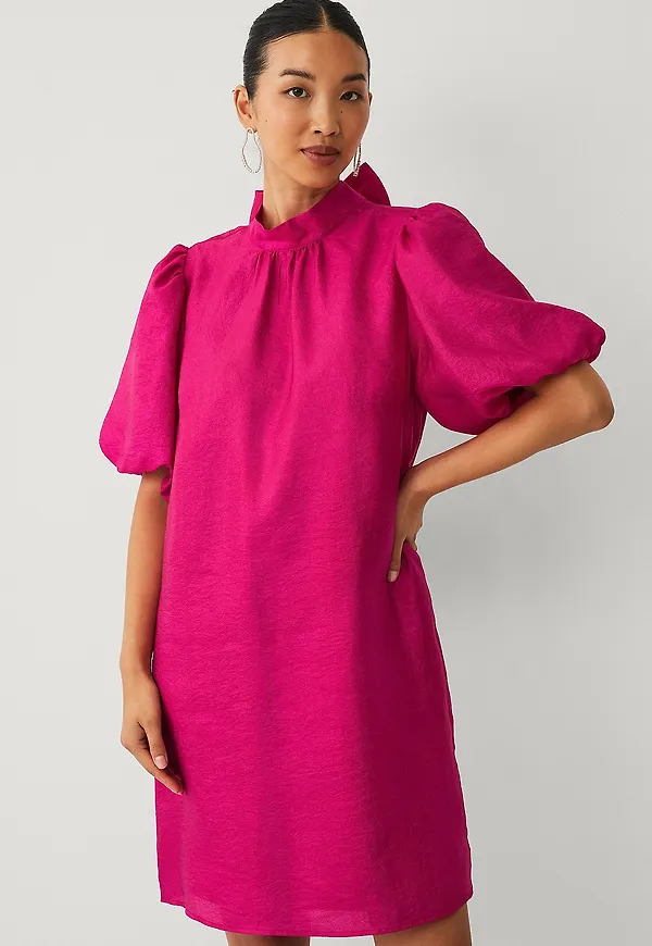 Ellos Collection - Klänning med rosett - Rosa