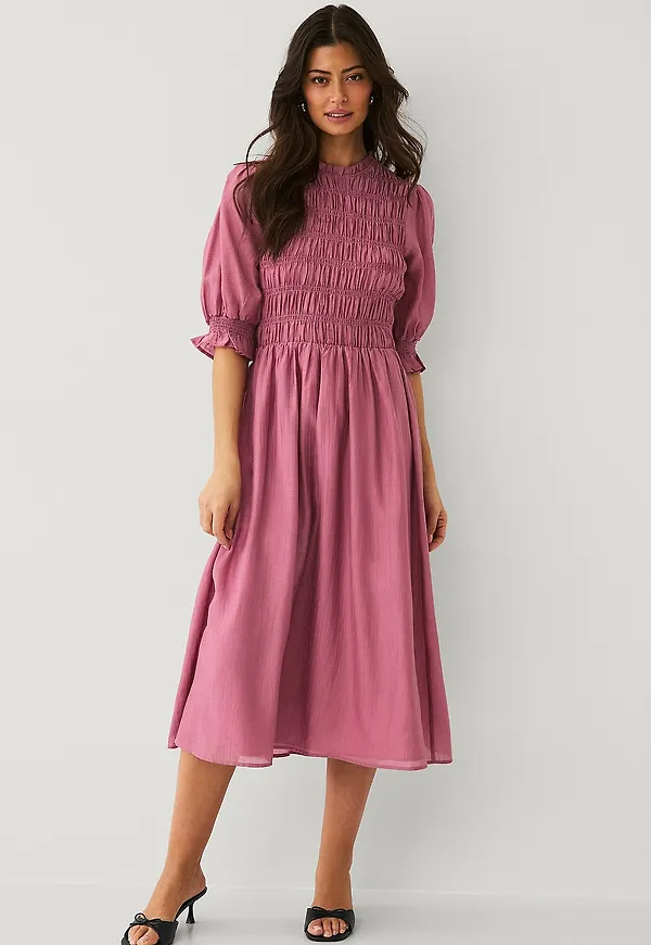 Ellos Collection - Klänning med smock - Rosa