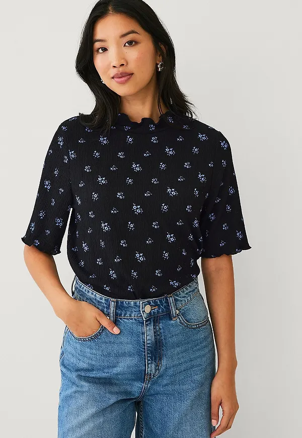 Ellos Collection - Kortärmad topp - Svart