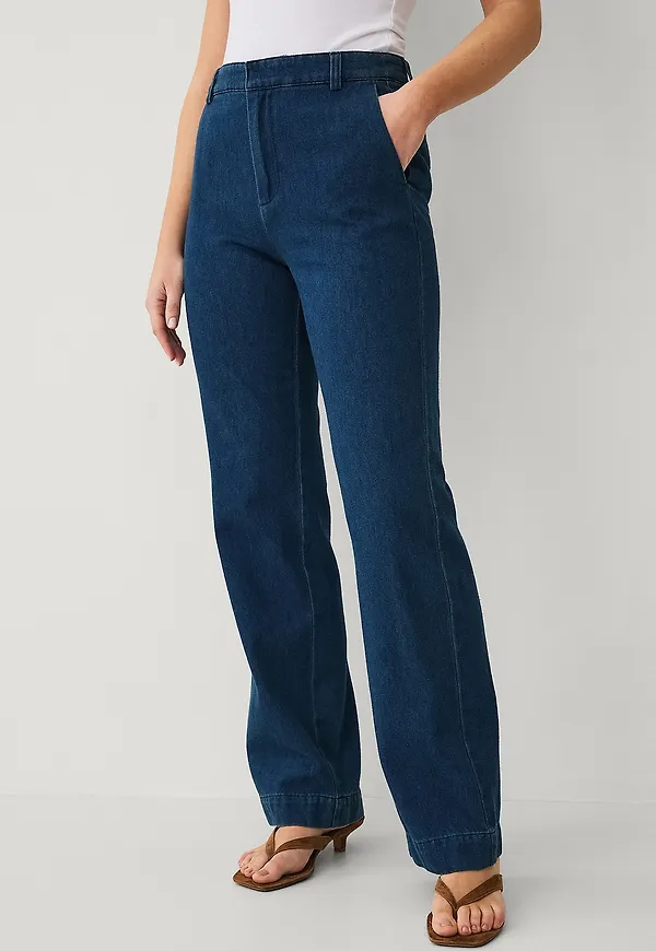 Ellos Collection - Kostymbyxor i denim - Blå