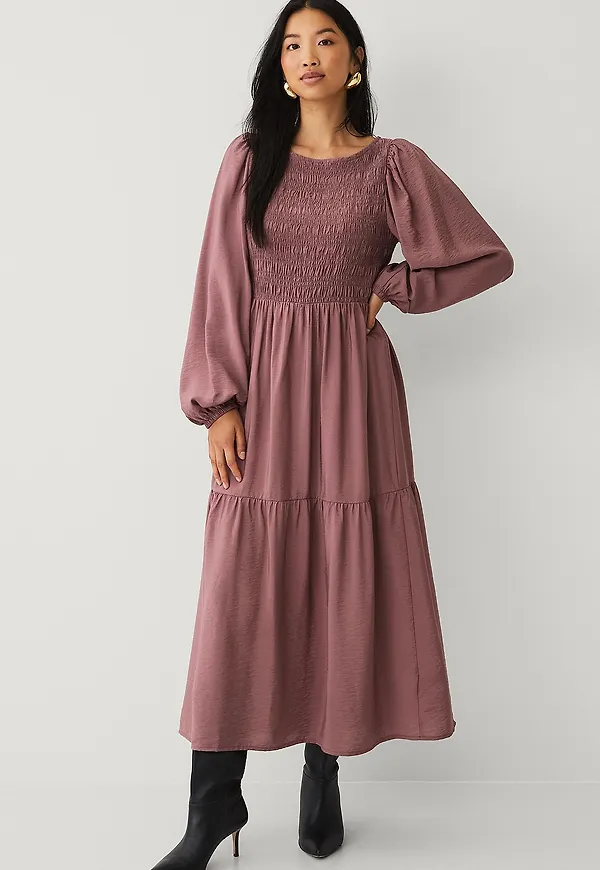 Ellos Collection - Lång smock-klänning - Rosa