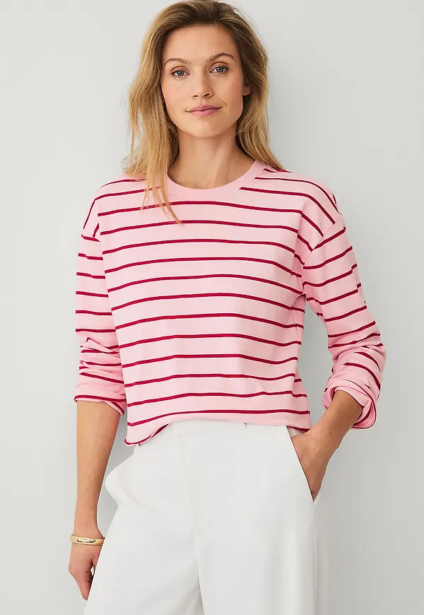 Ellos Collection - Långärmad topp - Rosa