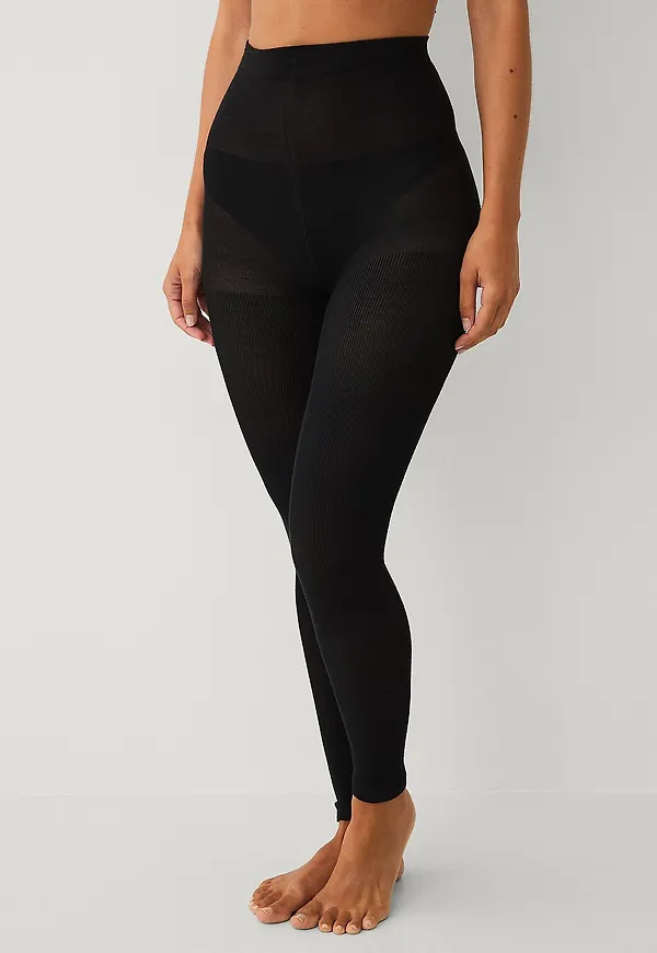 Ellos Collection - Leggings i bambu - light support - Svart
