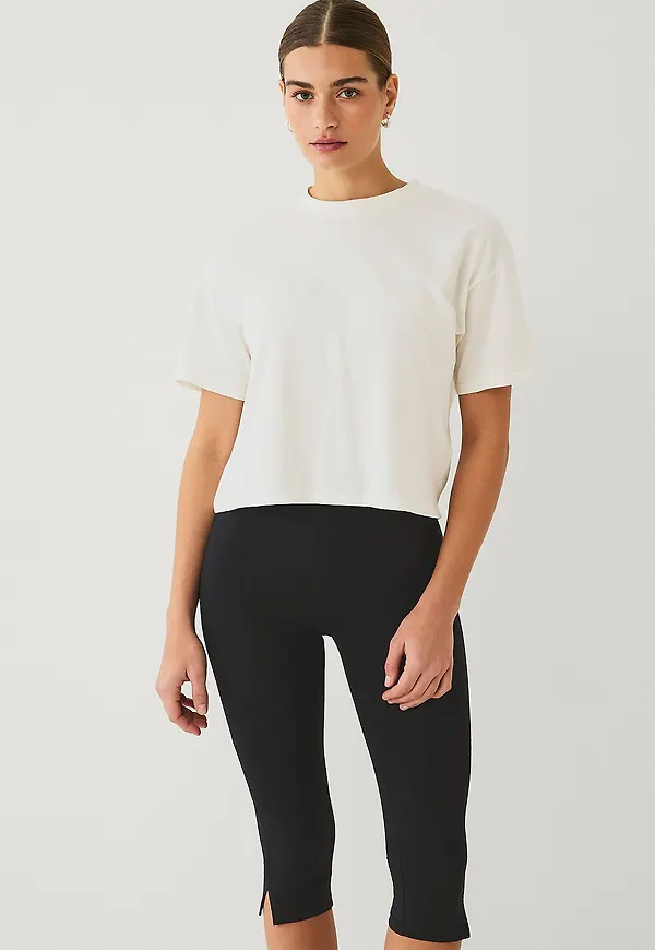 Ellos Collection - Leggings i caprimodell - Svart