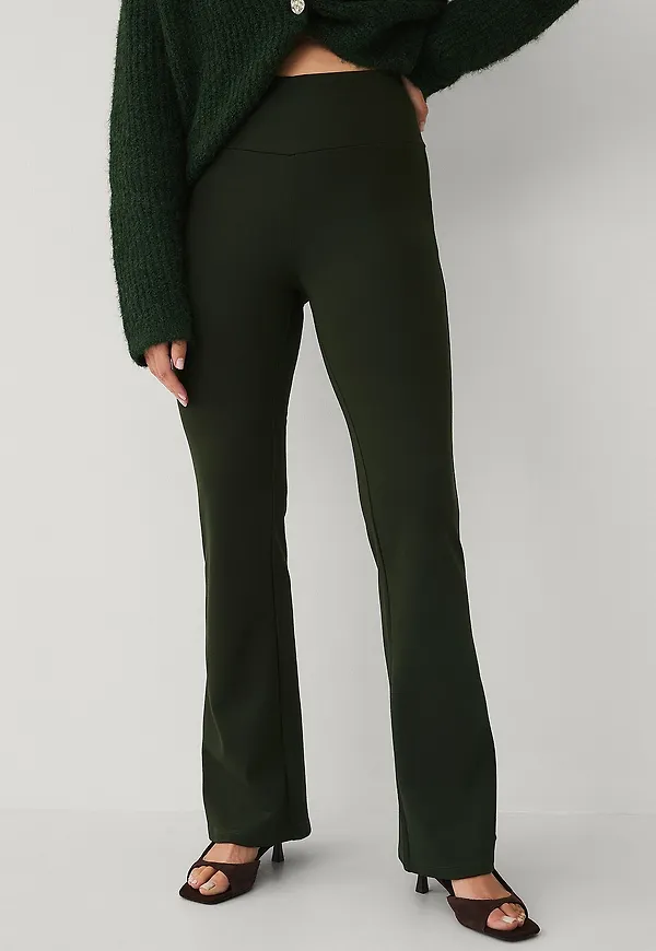 Ellos Collection - Leggings med bootcut - Grön