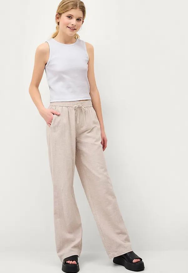 Ellos Collection - Linnebyxor Filippa - Beige