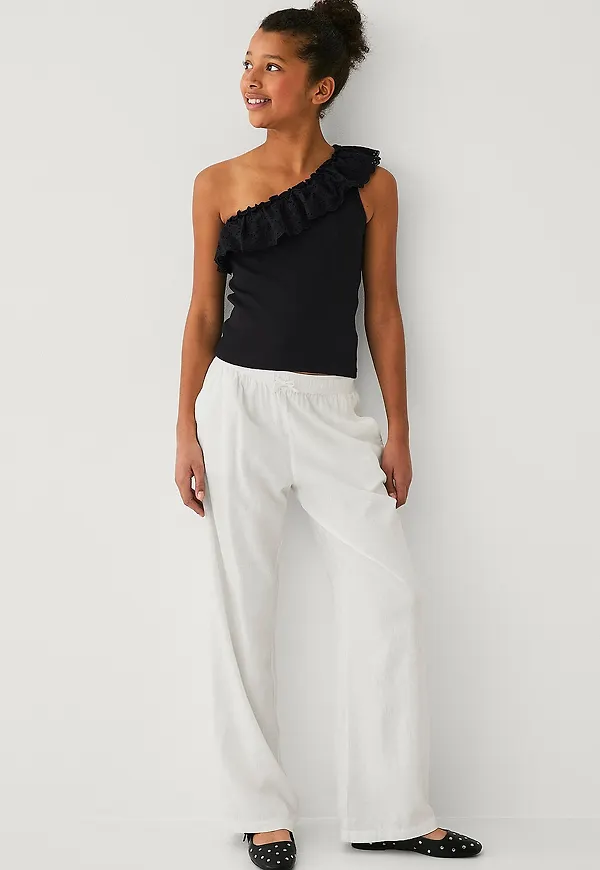 Ellos Collection - Linnebyxor Filippa - Vit