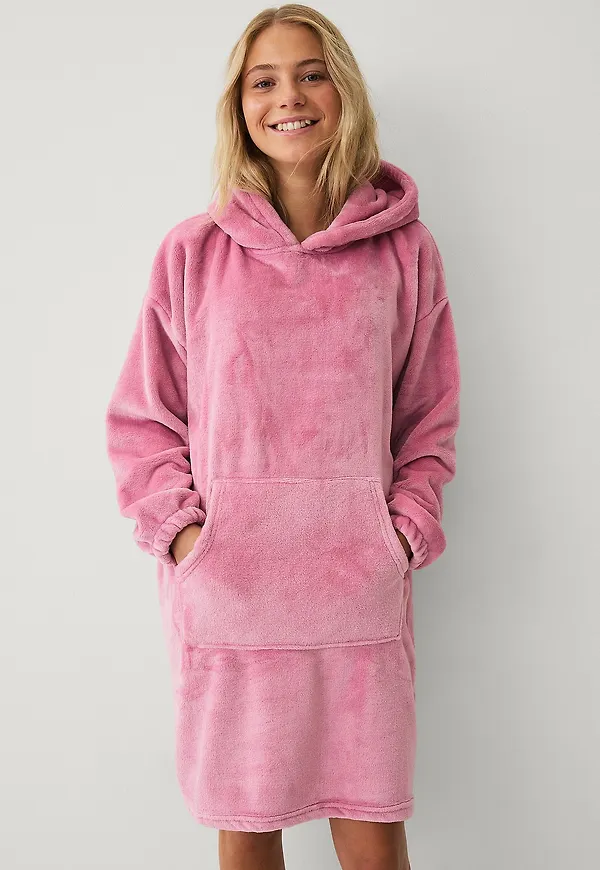 Ellos Collection - Mysklänning i fleece - Rosa