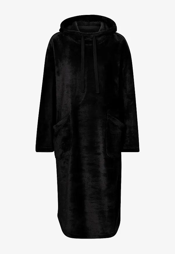Ellos Collection - Mysklänning i fleece - Svart