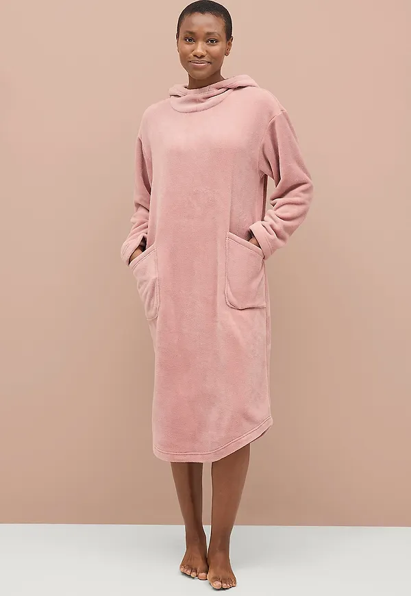 Ellos Collection - Mysklänning i fleece - Lila