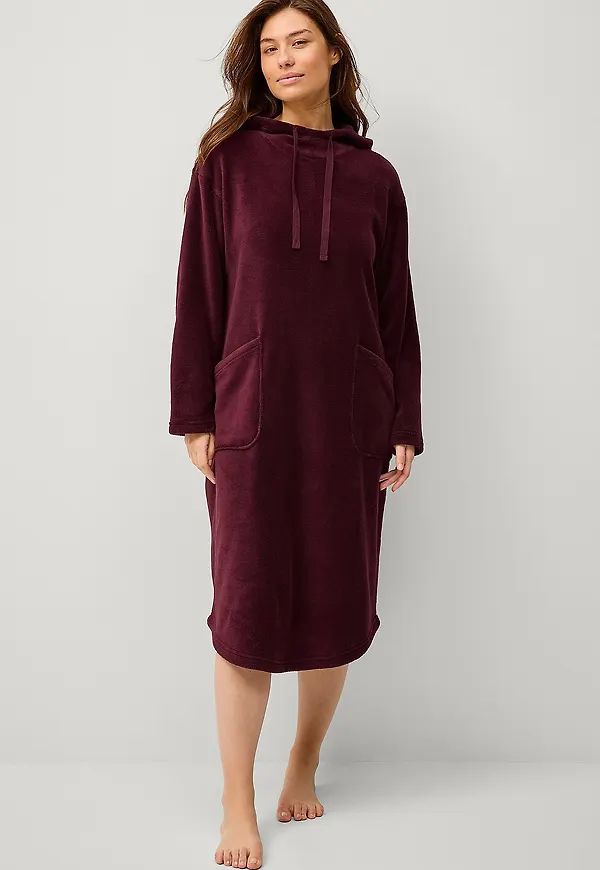 Ellos Collection - Mysklänning i fleece - Lila