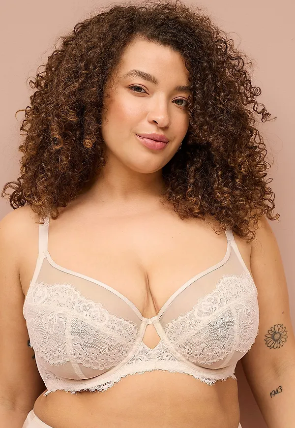 Ellos Collection - Ovadderad Bygel-bh - Beige