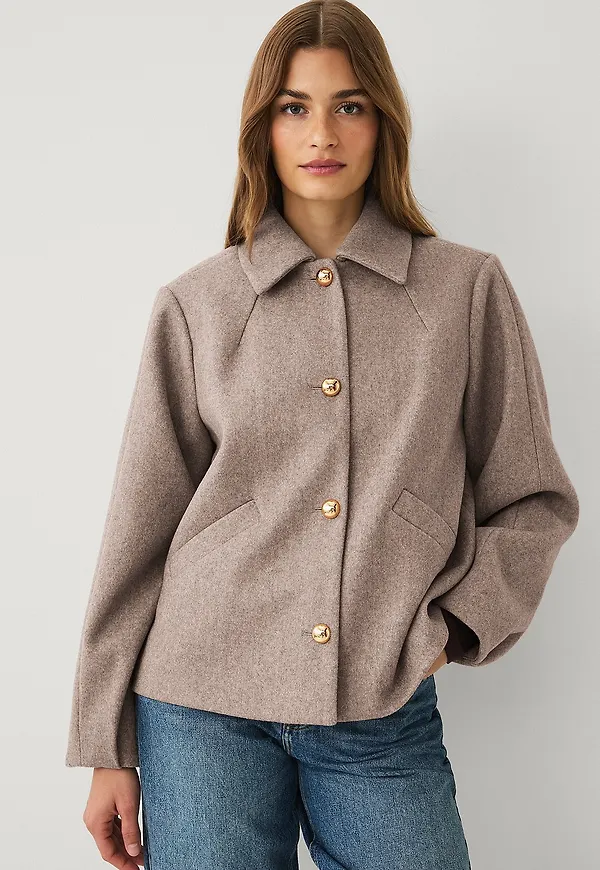 Ellos Collection - Oversize jacka - Beige