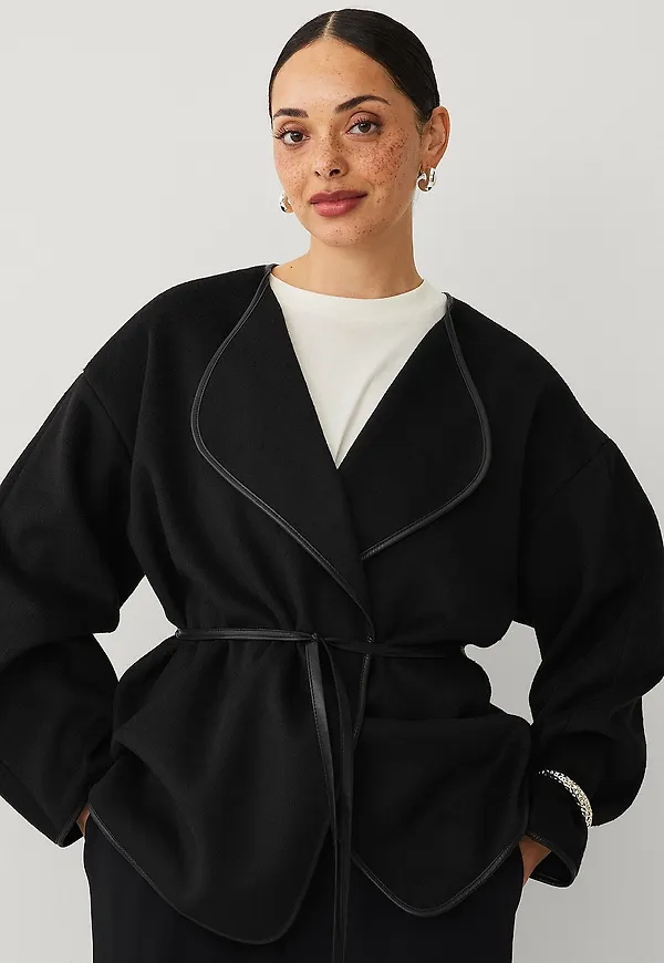 Ellos Collection - Oversized jacka - Svart