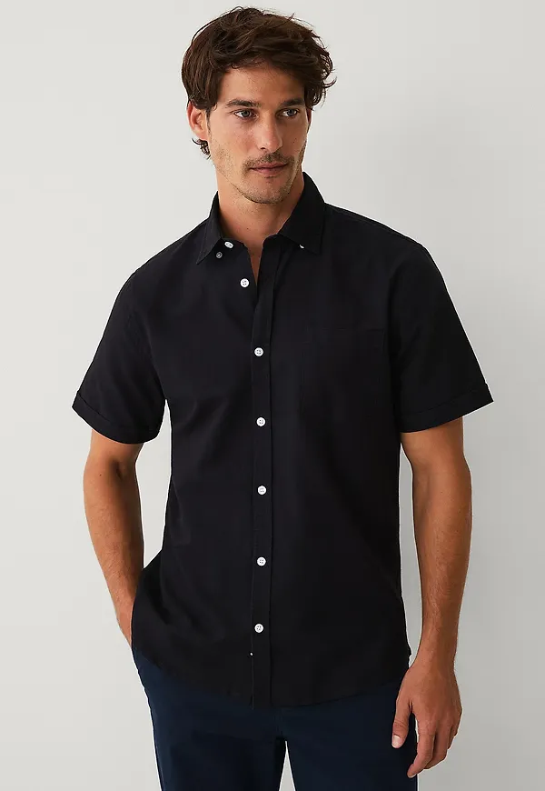 Ellos Collection - Oxfordskjorta Conel - Svart