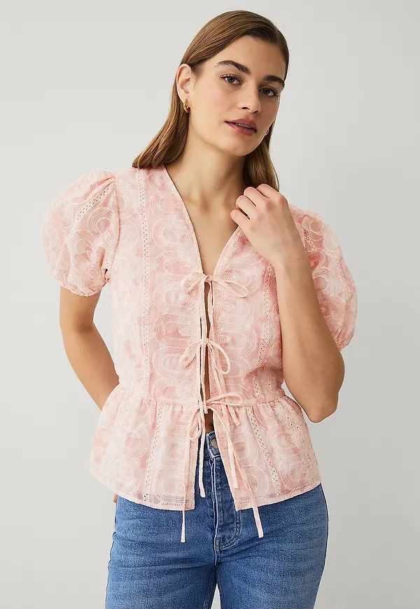 Ellos Collection - Peplum blus - Beige