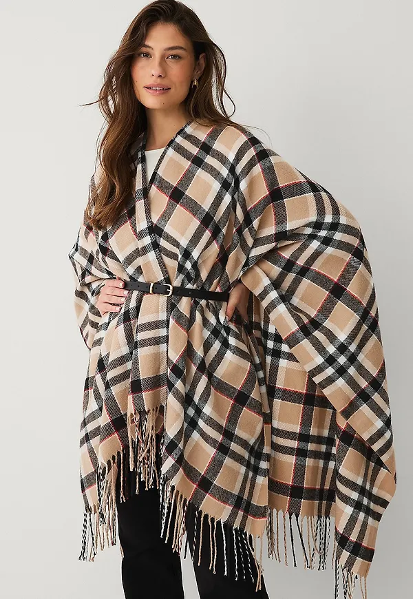 Ellos Collection - Stickad poncho - Beige