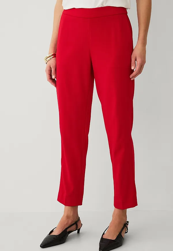 Ellos Collection - Pull-on slacks - Röd