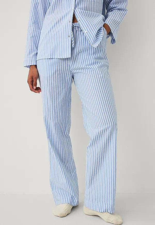 Ellos Collection - Pyjamasbyxor i bomull - Blå